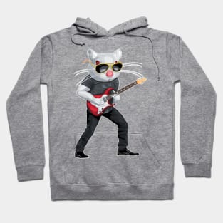 Rat with a guitar Hoodie